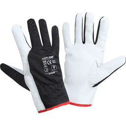 Rękawice ochronne ze skóry owczej LAHTI PRO czarne