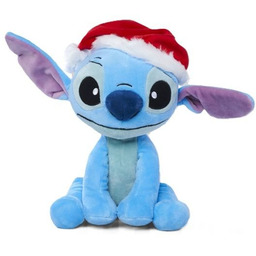 Disney Stitch w czapce Mikołaja, 25 cm