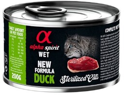 ALPHA SPIRIT Karma dla kota Sterilised Cats Duck
