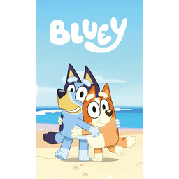 Jerry Fabrics Koc polarowy 100x150 Bluey niebieski JF24