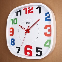 Zegar kwadratowy biały super cichy #5 /30cm