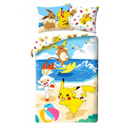 Pościel Pokemon 140x200 Pikachu Gra Anima Pokemony