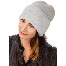 Czapka zimowa damska szara