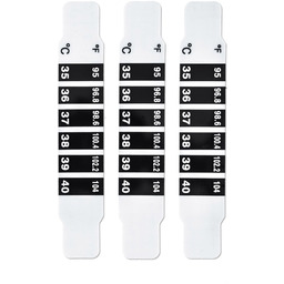 NOVAMA WHITE LCD Termometr paskowy na czoło, zestaw