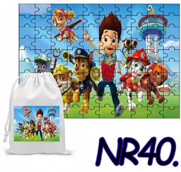 PUZZLE 35 EL. UKŁADANKA PREZENT PSI PATROL PIESKI