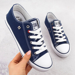 Trampki niskie tekstylne granatowe Big Star NN274653