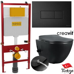 ZESTAW: MISKA WC Z BIDETEM 51X35,5 cm WISZĄCA