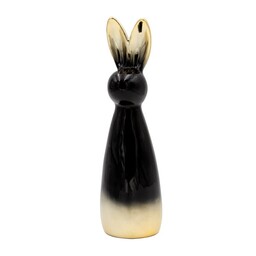 Eurofirany Figurka wielkanocna 199k 8x8x28 Zajączek czarna złota