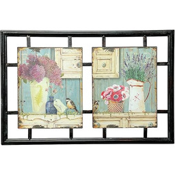 Ambiente Haus 84618 podwójny obraz metalowy wazony 53