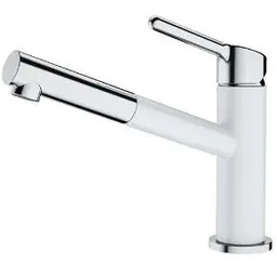 Franke Orbit Pull-Out Chrom/Biały Mosiądz Bateria kuchenna