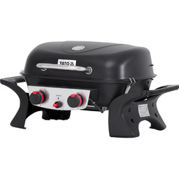 Yato GRILL GAZOWY PRZENOŚNY YAKE, 2 PALNIKI, 5KW