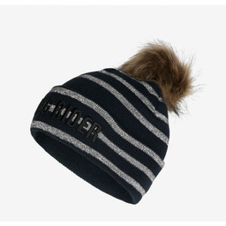 Horze Czapka dziecięca odblaskowa TERRY - dark navy