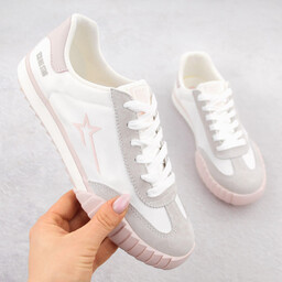 Skórzane buty sportowe białe Big Star NN274868