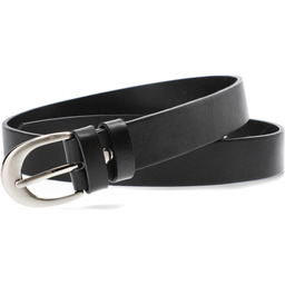 Armodo Czarny Skórzany Pasek Damski