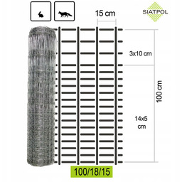 Siatka Autostradowa Leśna L 100/18/15 skoble 50m