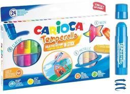 Farby w sztyfcie 24 kolory CARIOCA