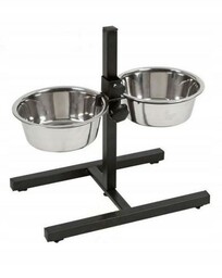 Miski na stojaku regulowanym 2 x 4,7L śr.28cm