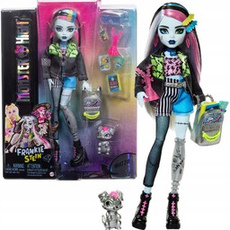 Monster High Zestaw Z Lalką Frankie Stein Pieskiem