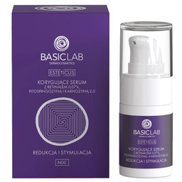 BASICLAB Korygujące serum z retinalem 0,07%, fitosfingozyną