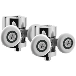 NEW TRENDY ROL-0003/G Rolki do kabin prysznicowych zestaw