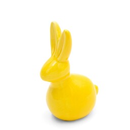Eurofirany Figurka wielkanocna 236b 9x6x14 Zajączek żółta