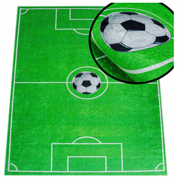 Dywan Dziecięcy Dla Chłopca Piłka Gra Futbol Boisko