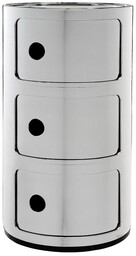 Kartell - Componibili 3 Stolik Chrome