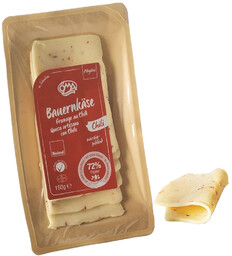 Ser żółty z chili plastry 150 g -