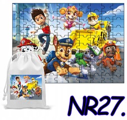 PUZZLE 110 EL. UKŁADANKA PREZENT PSI PATROL PIESKI