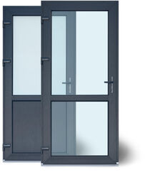 Drzwi PCV Zewnętrzne Antracyt 90 x 200