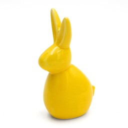Eurofirany Figurka wielkanocna 236c 10x7x18 Zajączek żółta