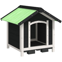 vidaXL Buda dla psa, szara, 65x65x61,5 cm, drewno