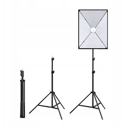Puluz Lampa Studyjna Softbox Dyfuzor Statyw Żarówka Led