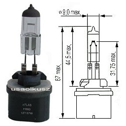Żarówka halogenu Chevrolet Venture 27W