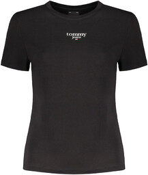 DAMSKI T-SHIRT Z KRÓTKIM RĘKAWEM TOMMY HILFIGER CZARNY