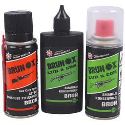Zestaw do broni Brunox: 2x Lub&Cor, Gun Care