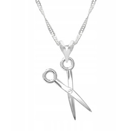 Naszyjnik Srebrny z Nożyczkami Nożyce Nożyczki dla Fryzjerki