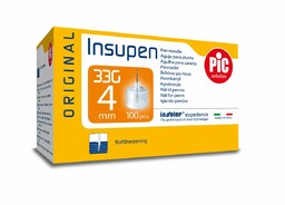 PIC Insupen 33G 4mm, igły do penów, 100
