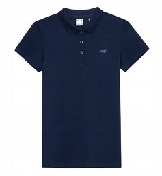 4F T-Shirt Koszulka Polo Damska Tsd355 Granat S