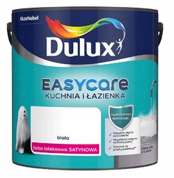 Dulux Farba Do Kuchni i Łazienki Biała Satyna