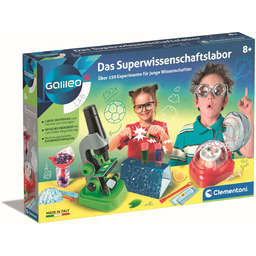 Clementoni Galileo Lab  laboratorium supernaukowe, 150 ekscytujących