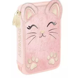 Piórnik potrójny z wyp Astrabag Fluffy Kitty Astra