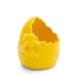 Eurofirany Figurka wielkanocna 236h 12x10x11 Jajko zajączek żółta