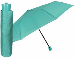 Parasol manualny mini turkusowy Ø98 cm