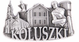 Magnes metalowy panorama Koluszki