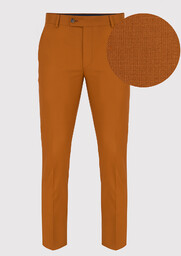 Pomarańczowe spodnie garniturowe P22SF-6G-021-P-S