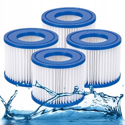 4 x Filtr do Basenu Jacuzzi Lay-Z-SPA Wkłady