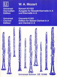 KONZERT KV 622. AUSGABE FUR BASSETT-KLARINETTE IN A