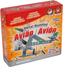 Science4you  Metalowa zabawka Avion do nauki