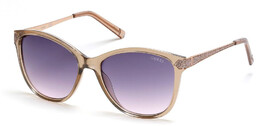 Okulary GUESS GF6104-5757T. Okulary przeciwsłoneczne, Kolor beżowy. Kobieta.